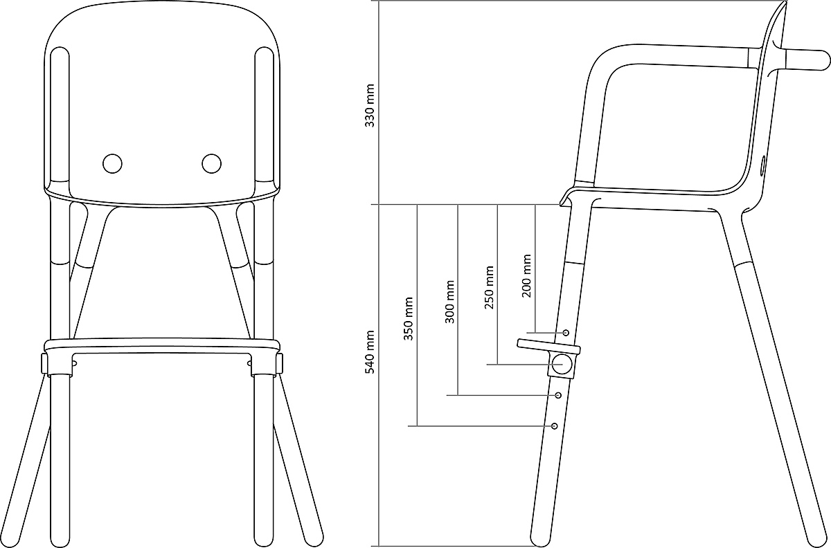 Concept，chair，Feeding chair，children，