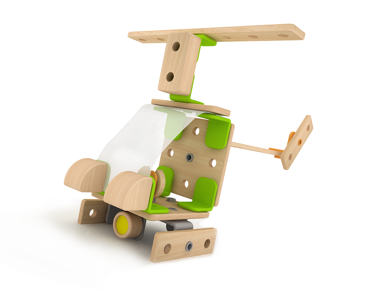 Wood and rubber materials，Combined detachable，Building blocks，Children's Toys，