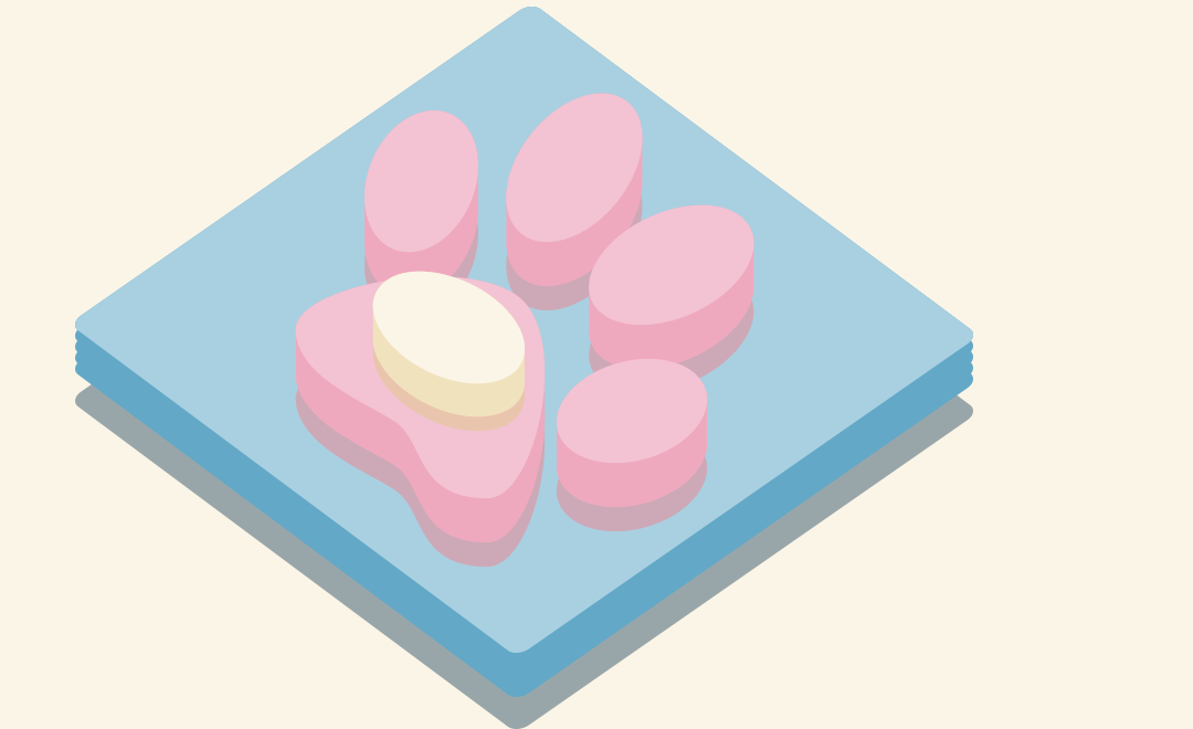 3d，effect，footprint，Pink，