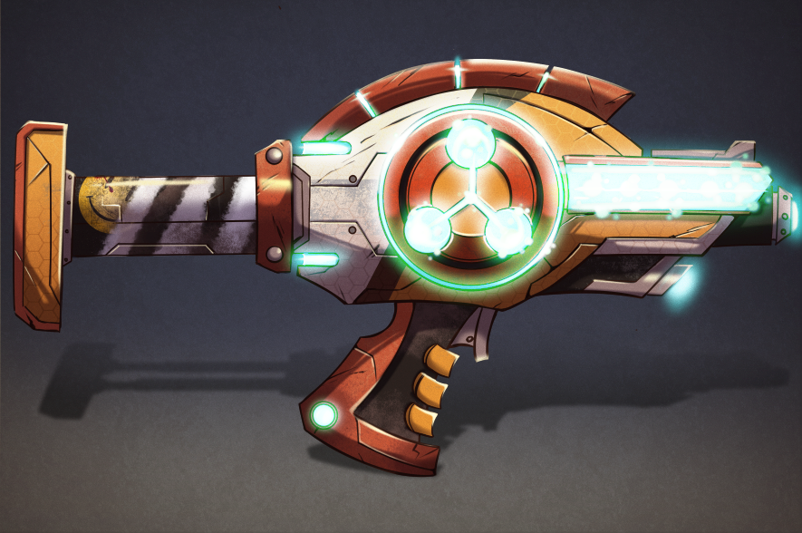 concept，toy gun，product design，Unique shape，