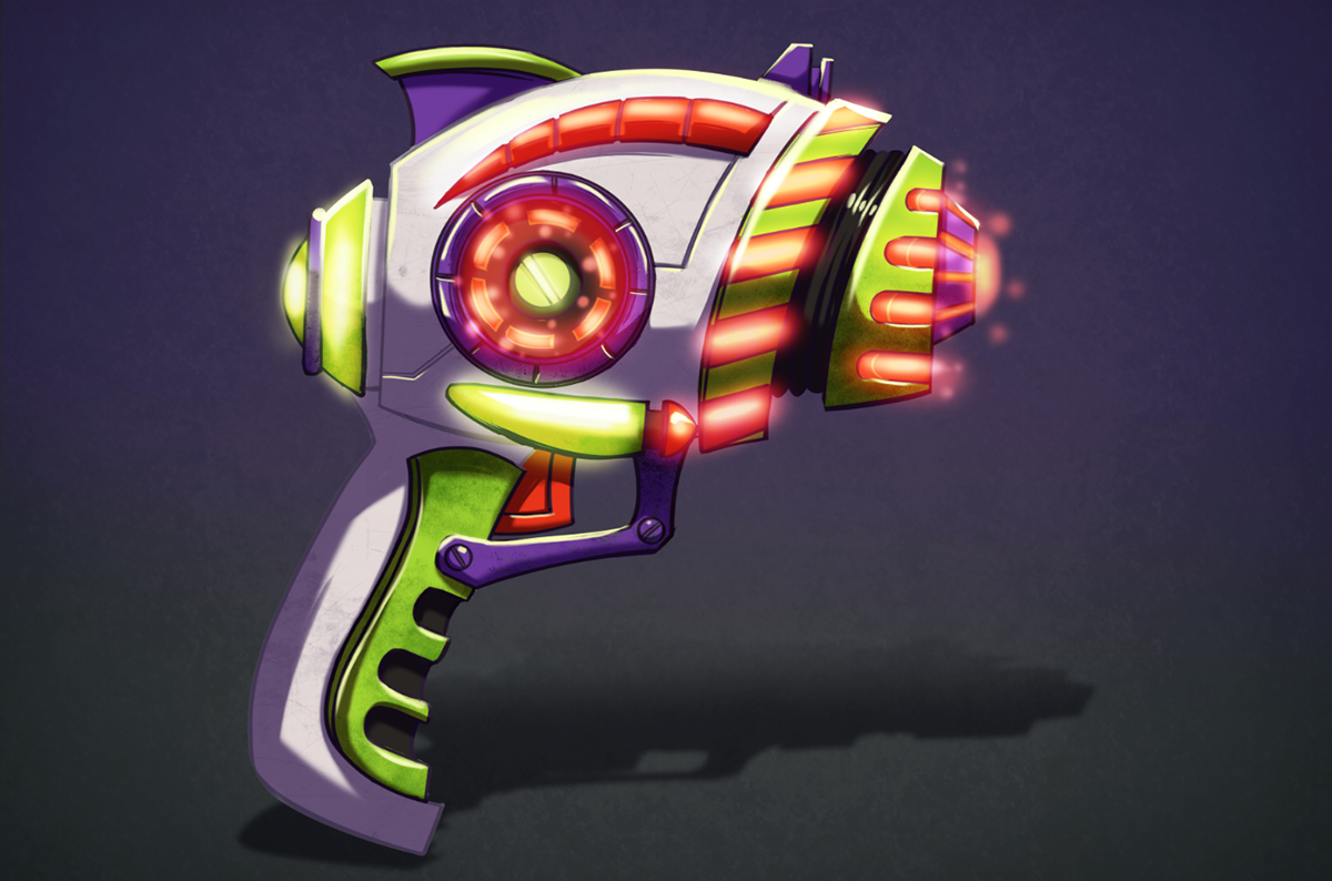 concept，toy gun，product design，Unique shape，