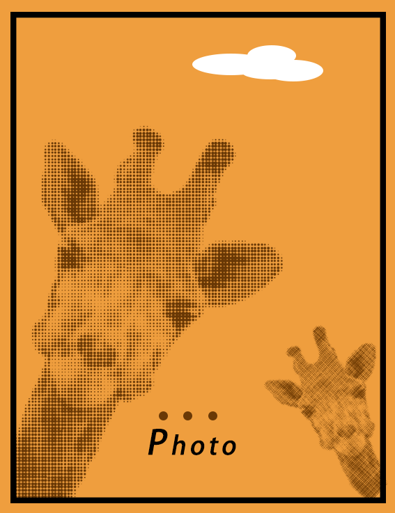 fawn，Wave point，poster，Photo frame，