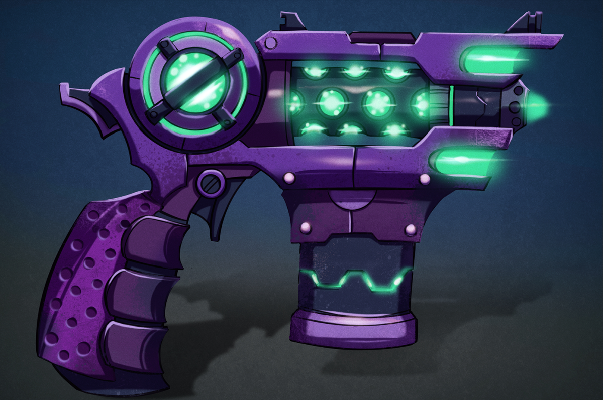 concept，toy gun，product design，Unique shape，