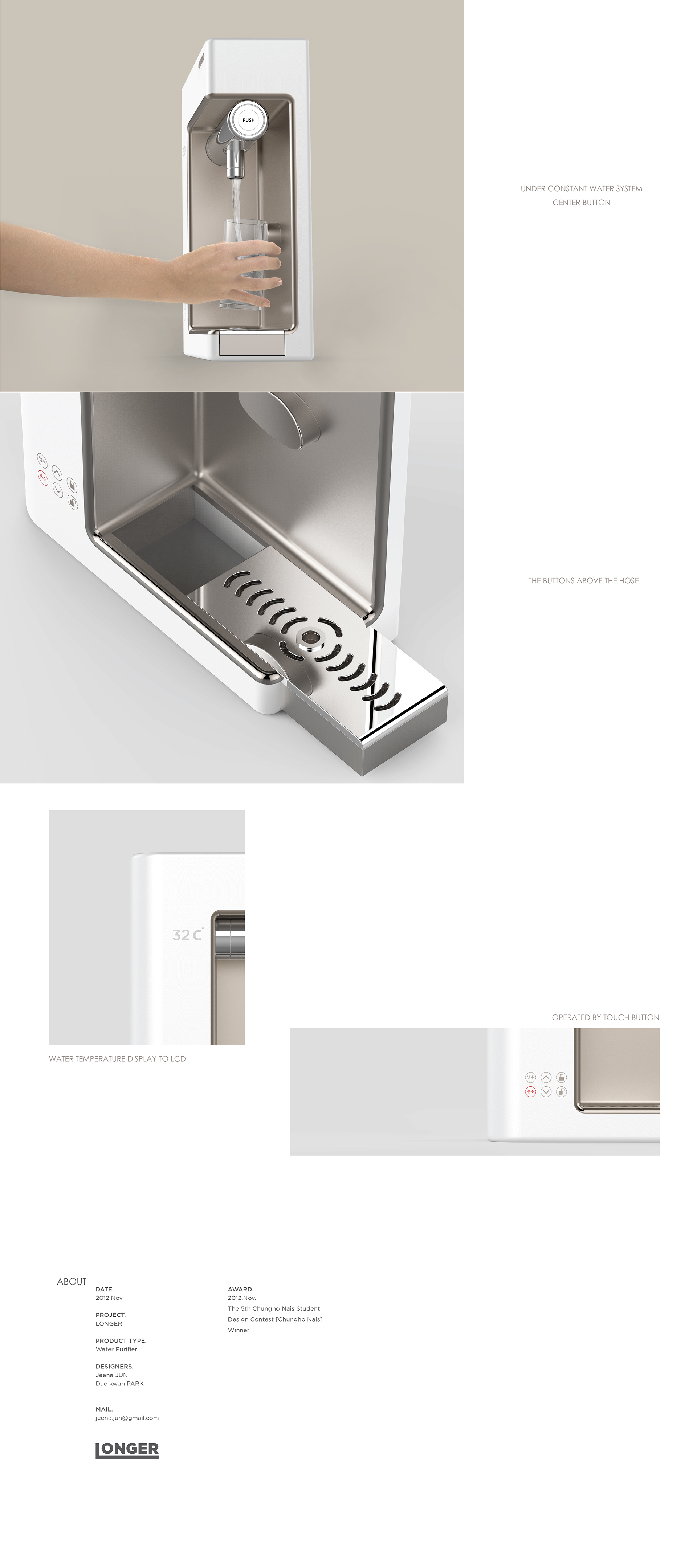 white，Water purifier，LONGER，