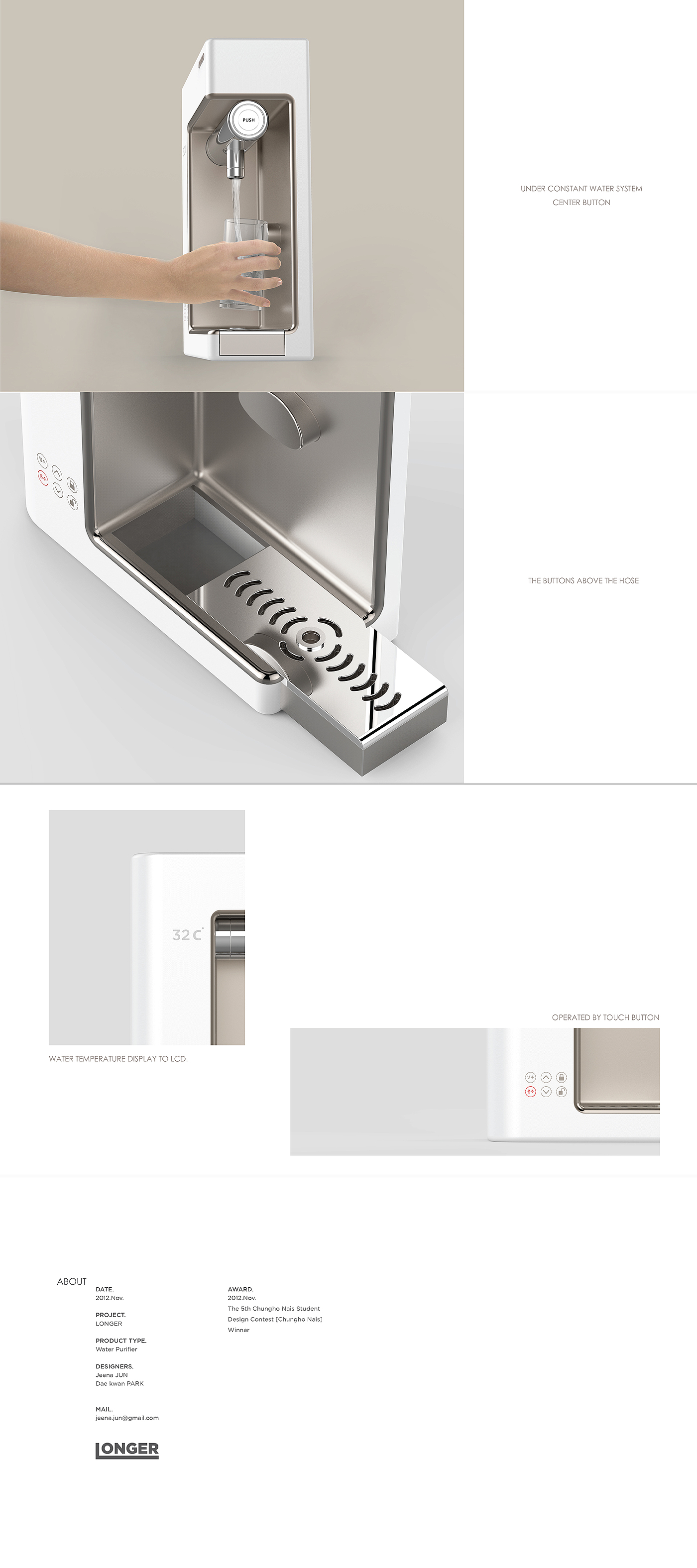 white，Water purifier，LONGER，