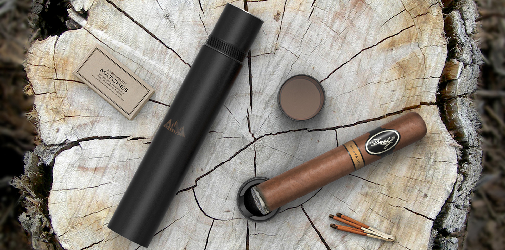 Davidoff，Cigar，packing design，black，