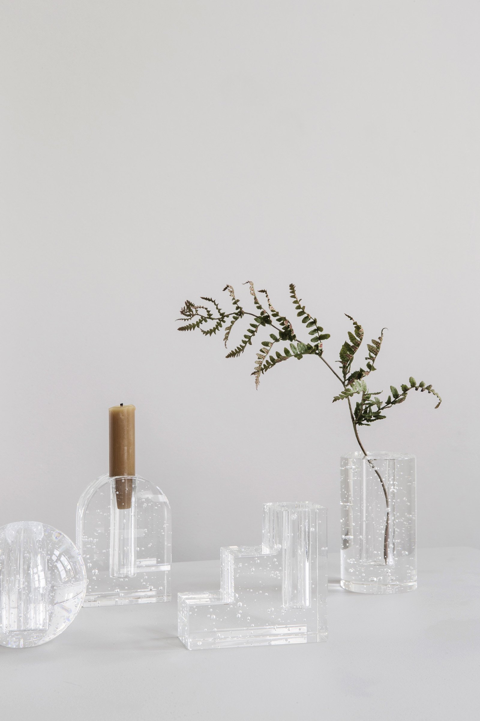 Vase，transparent，Minimalist，