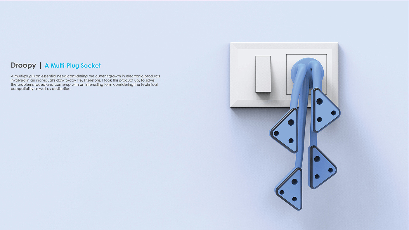 product design，industrial design，flexibility，Multi plug，Socket，