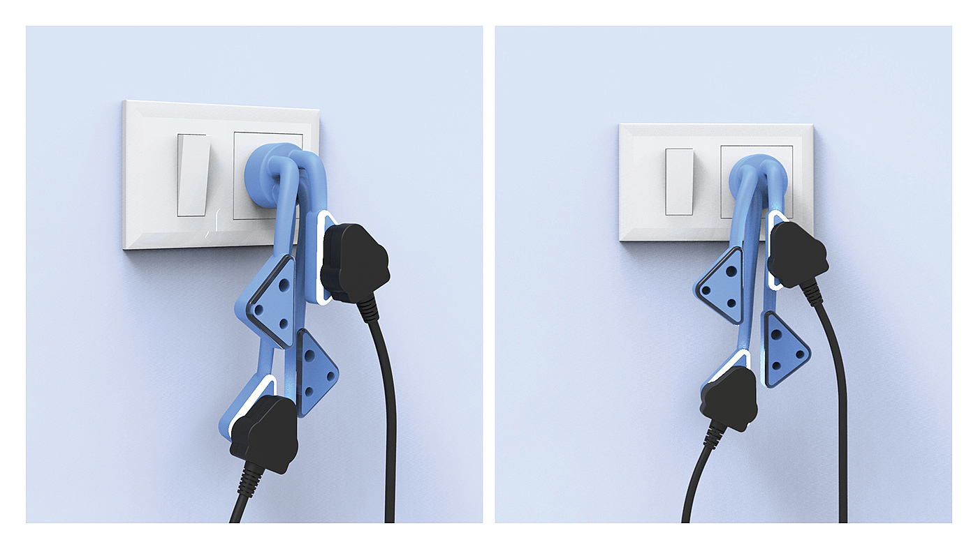 product design，industrial design，flexibility，Multi plug，Socket，