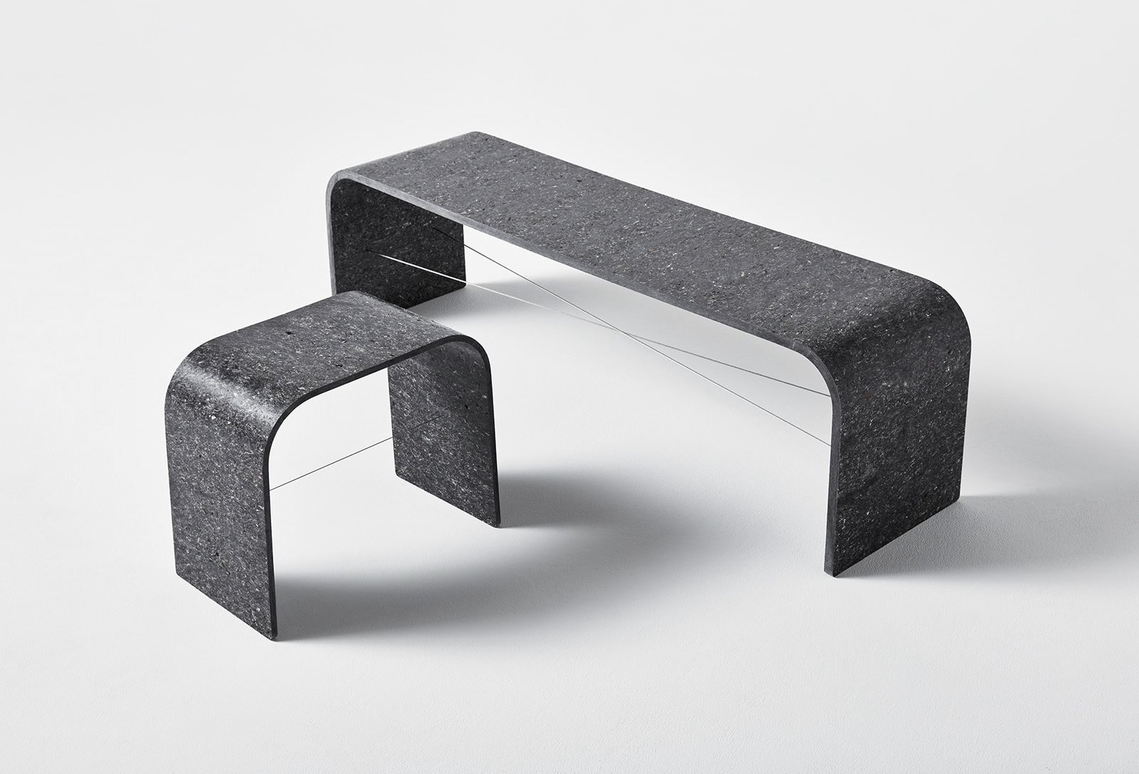 stool，Long and short stool，Textile materials，industrial design，product design，