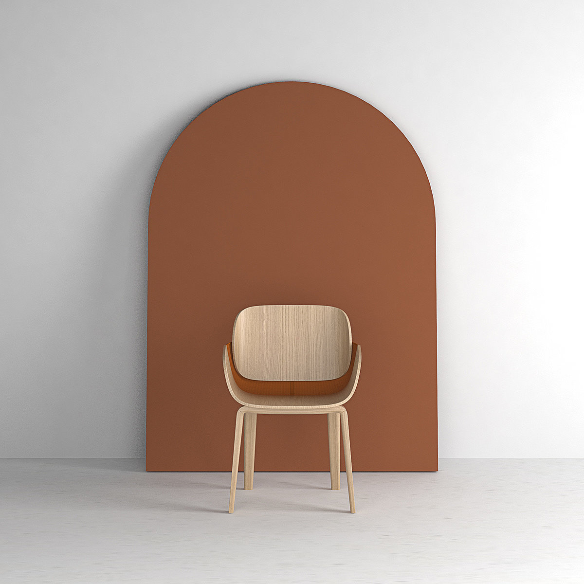 East Chair，3D fabric，wooden ，chair，