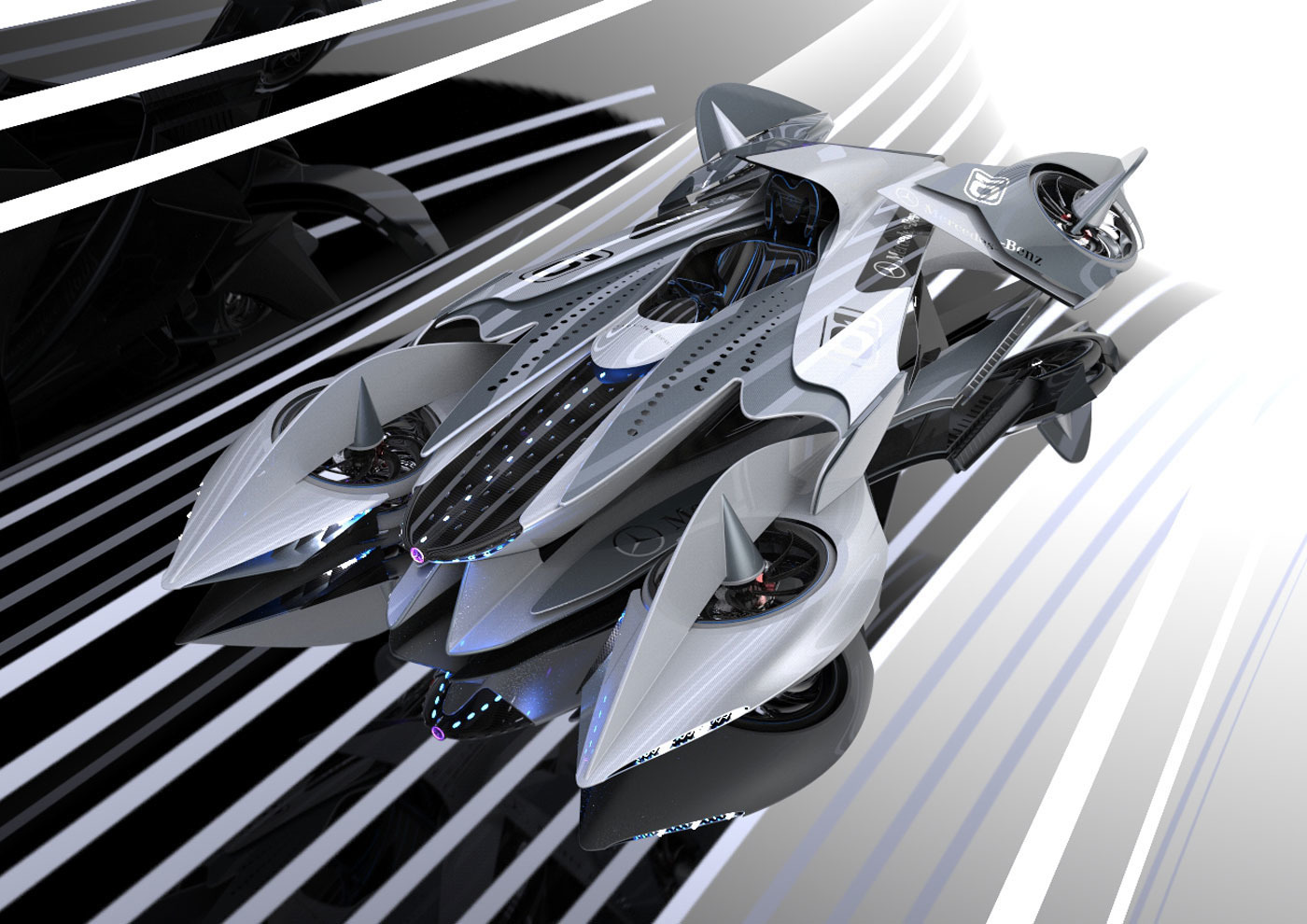 Cool look，Aviation material，modern design，High-tech，future，