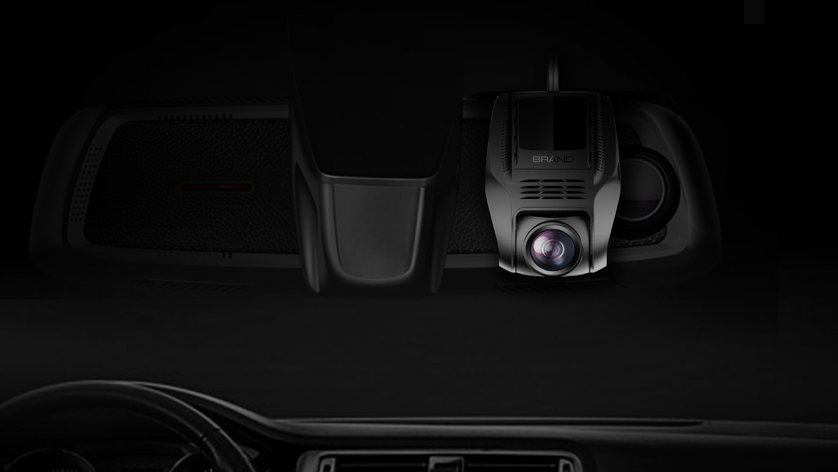 Dash cam, hidden, linear，