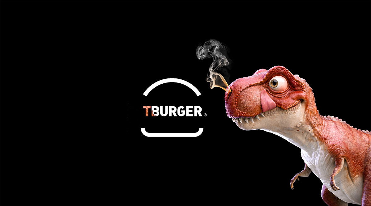 product design，Dinosaur hamburger，originality，packing design，