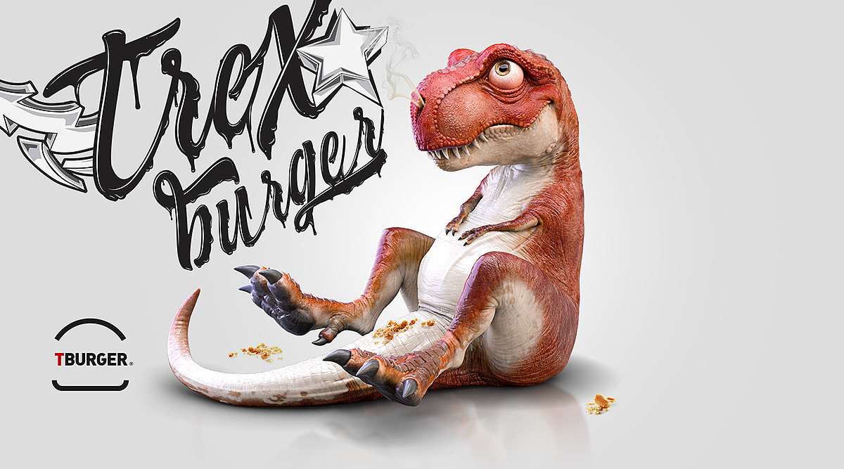 product design，Dinosaur hamburger，originality，packing design，