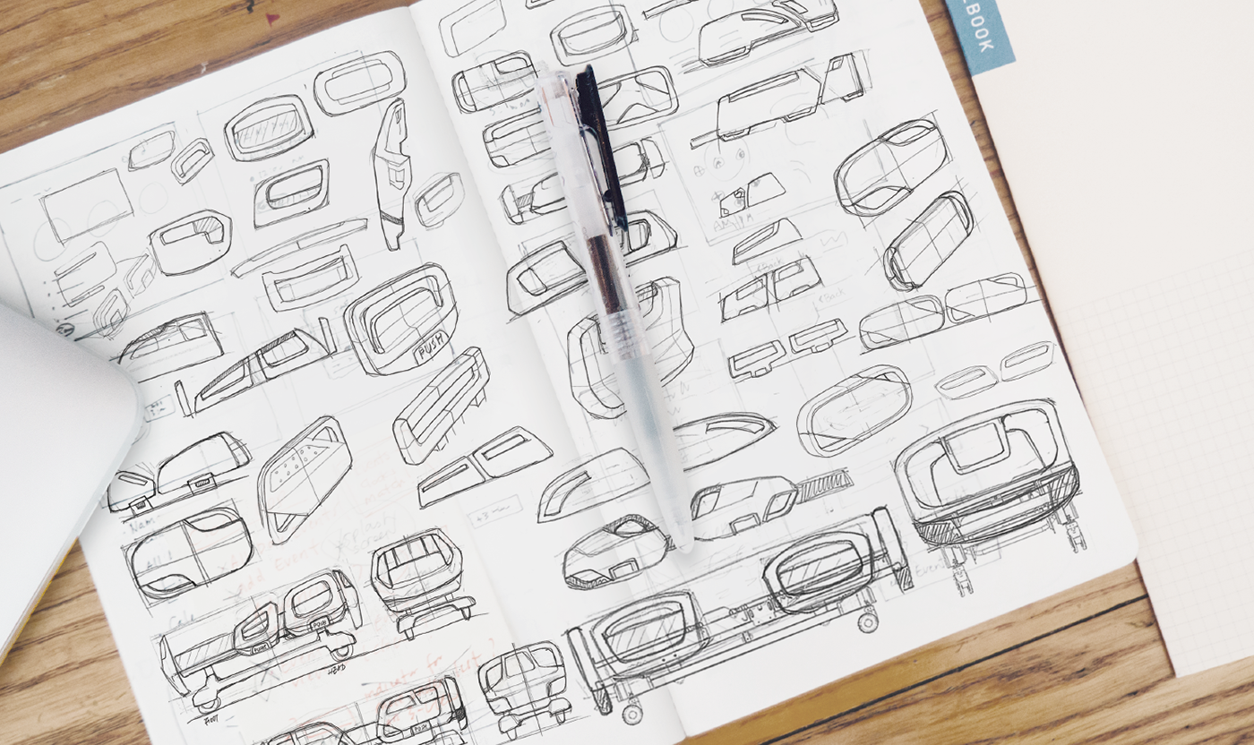 sketch，smart，HOSPITAL BED I.，intelligence，hospital bed，nursing，