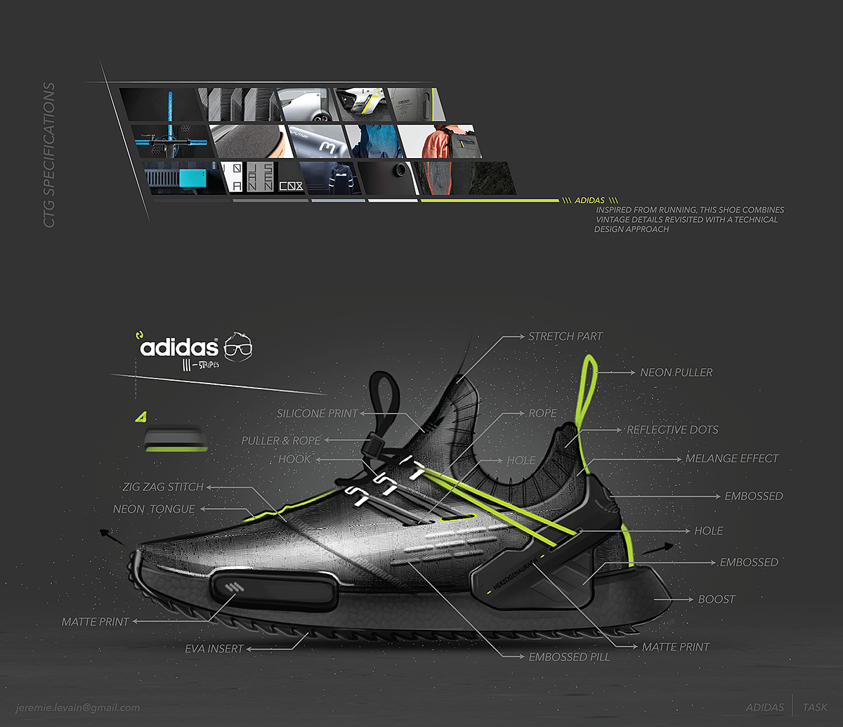 product design，Sports brand，shoes，ADIDAS NMD，