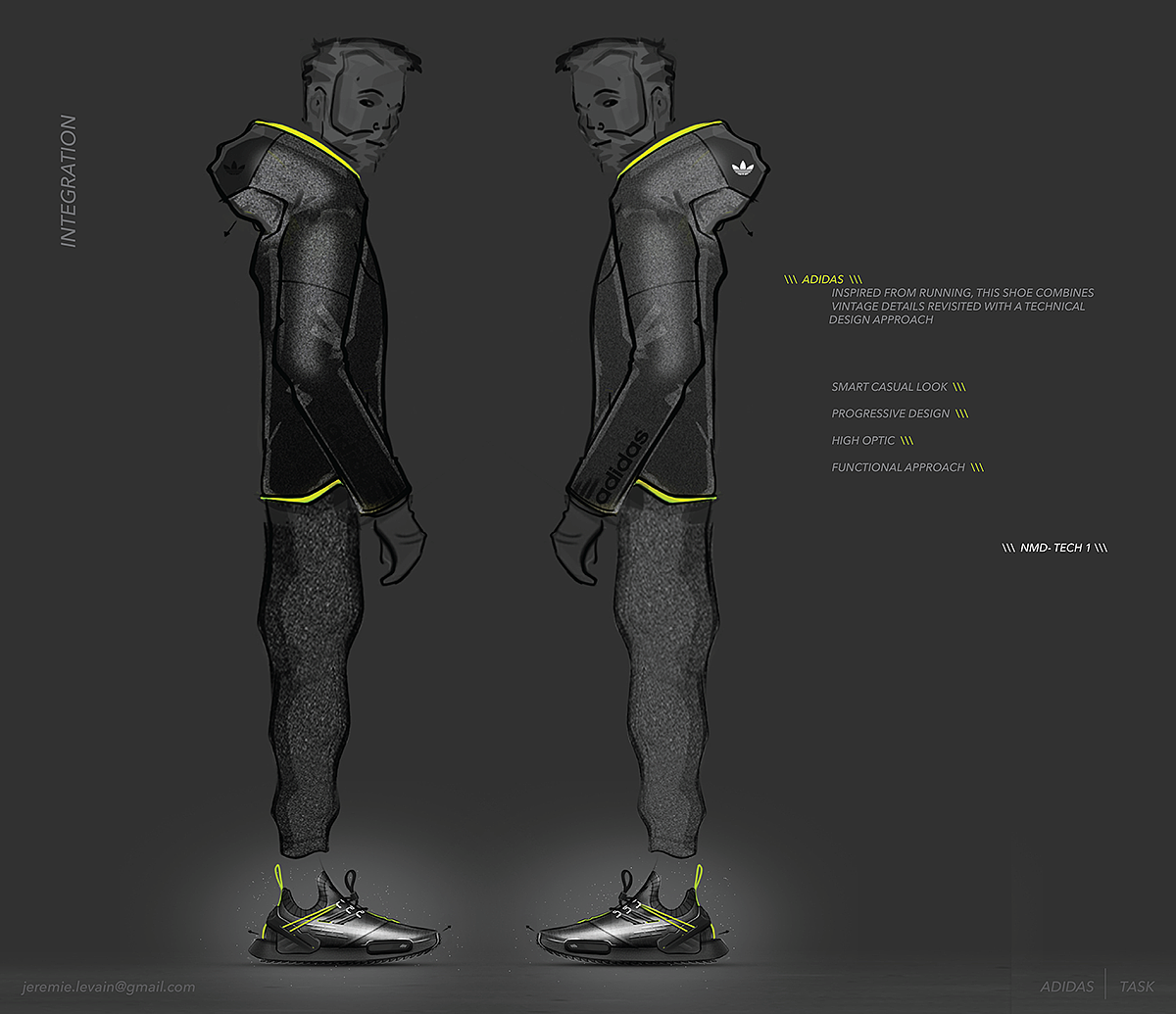 product design，Sports brand，shoes，ADIDAS NMD，