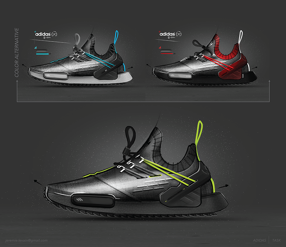 product design，Sports brand，shoes，ADIDAS NMD，