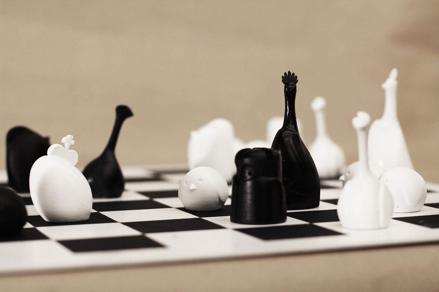 Clay，sketch，Bird chess，interest，Bird Chess，3D printing，