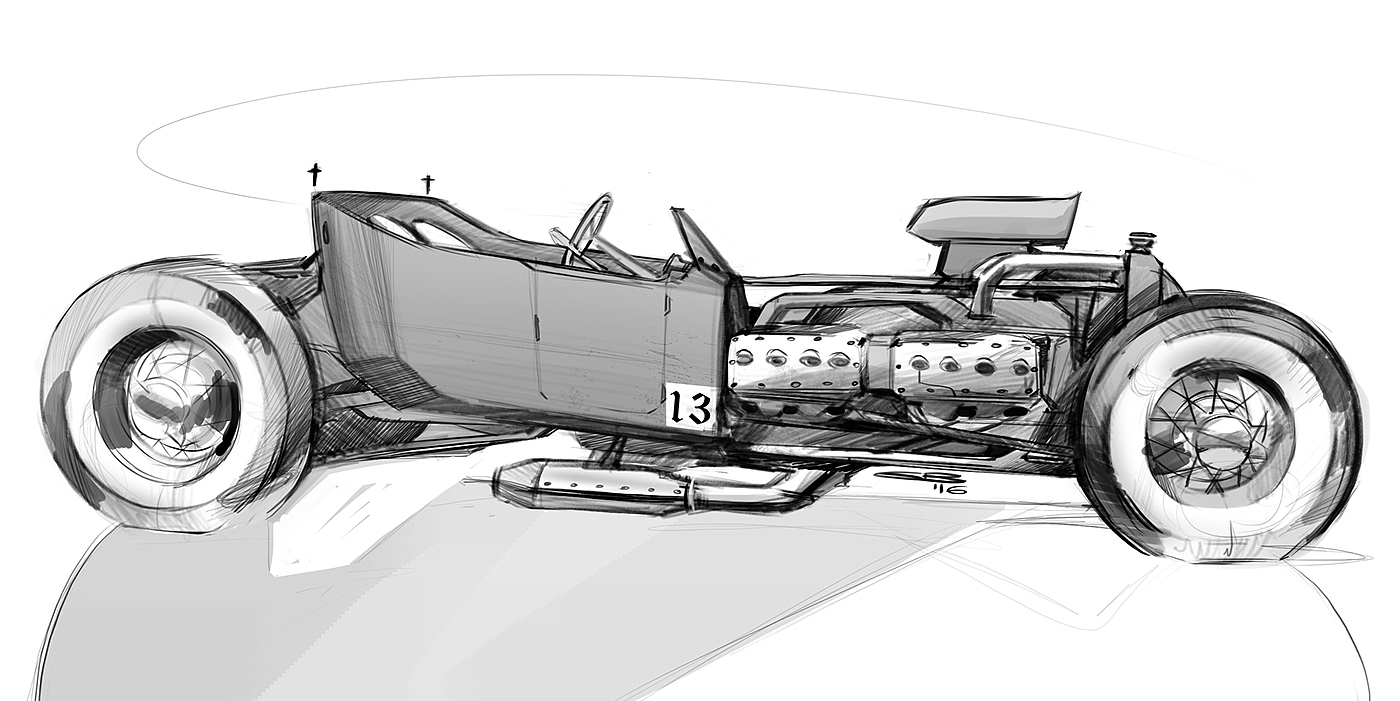sketch，Design，automobile，