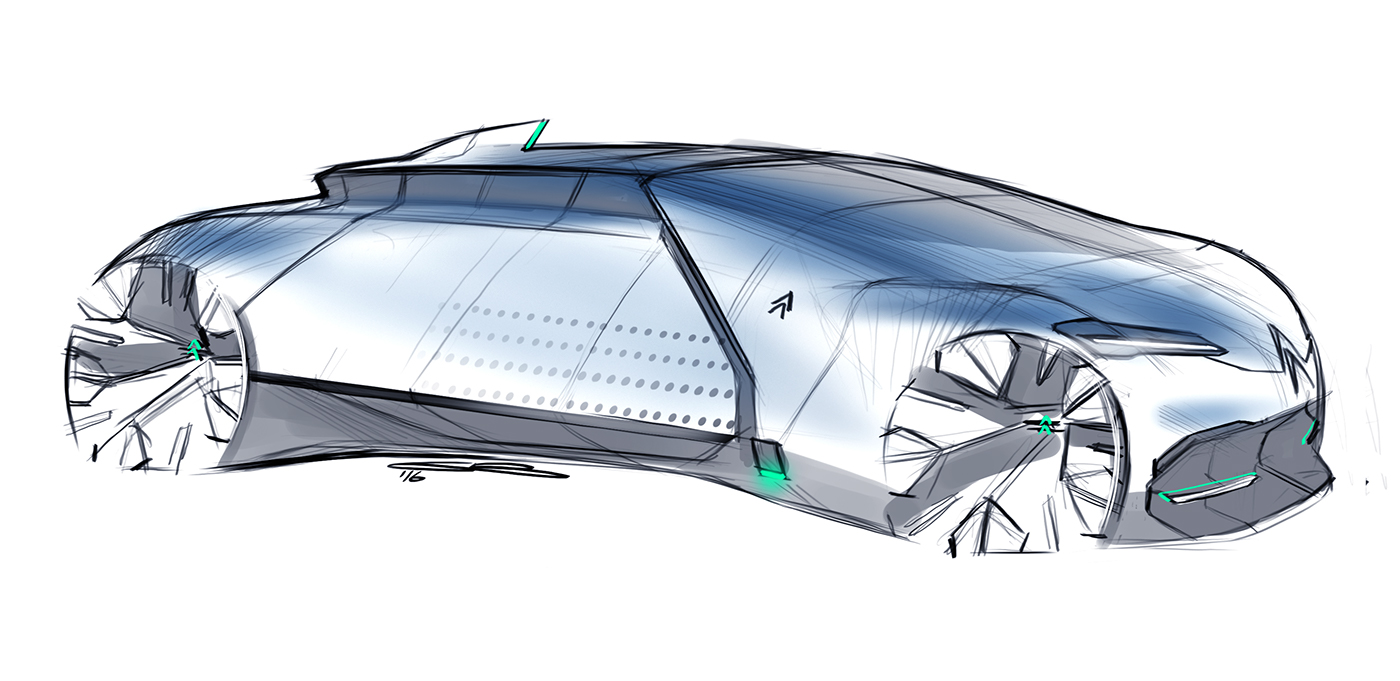 sketch，Design，automobile，