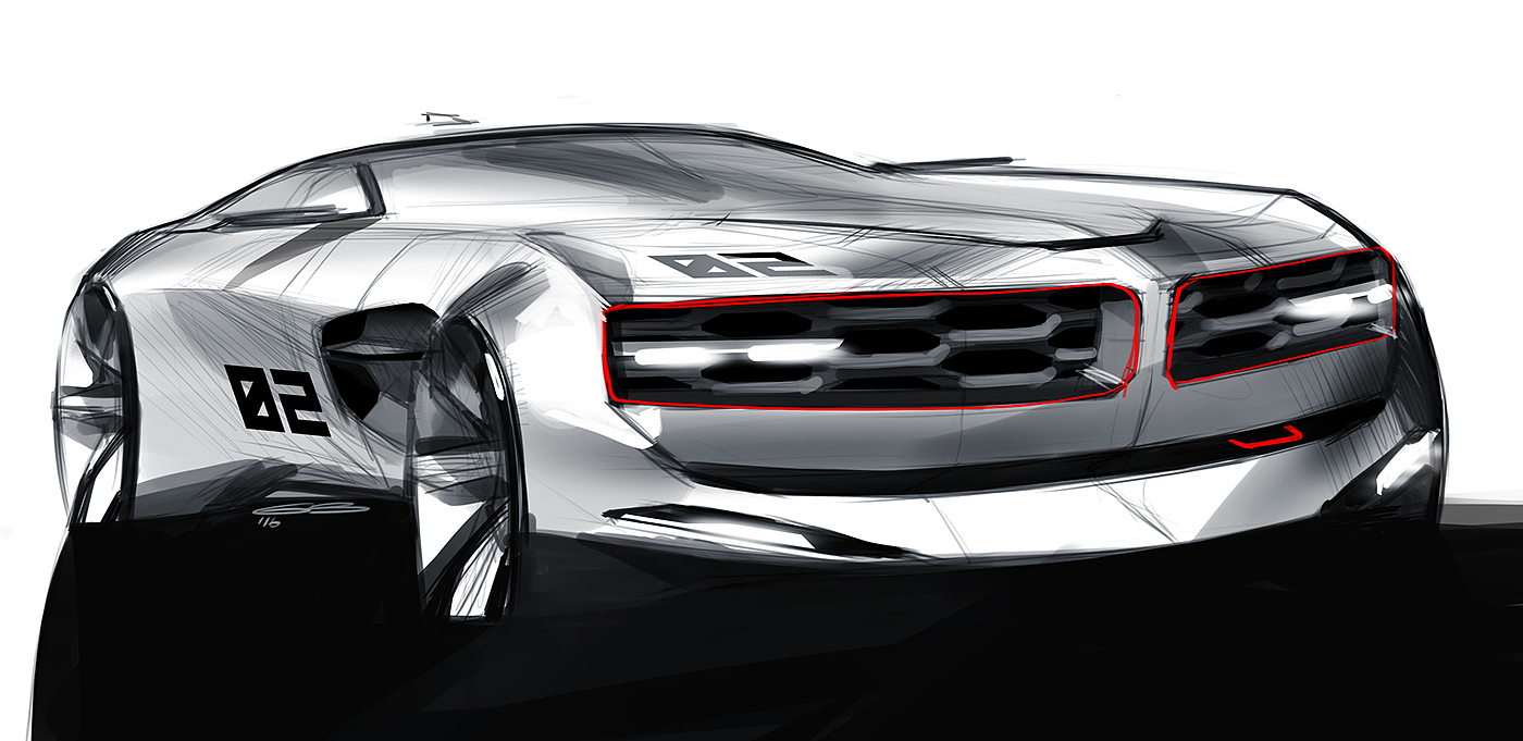 sketch，Design，automobile，
