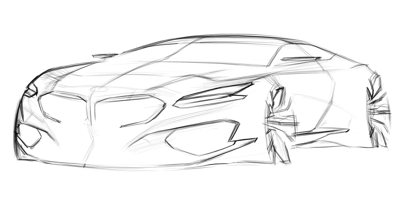 sketch，Design，automobile，