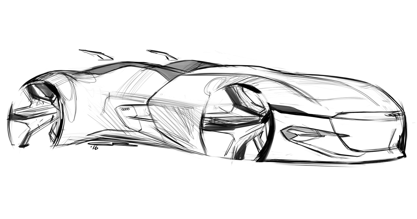 sketch，Design，automobile，