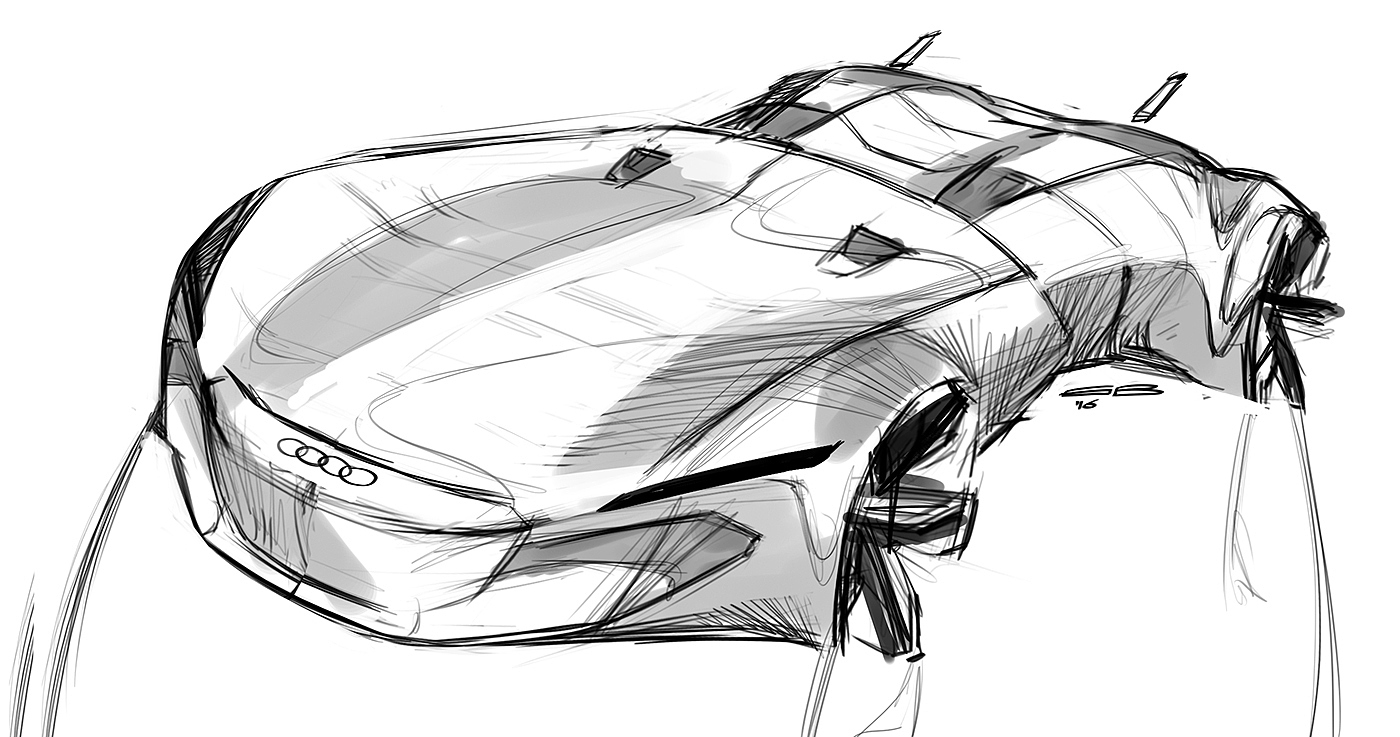 sketch，Design，automobile，