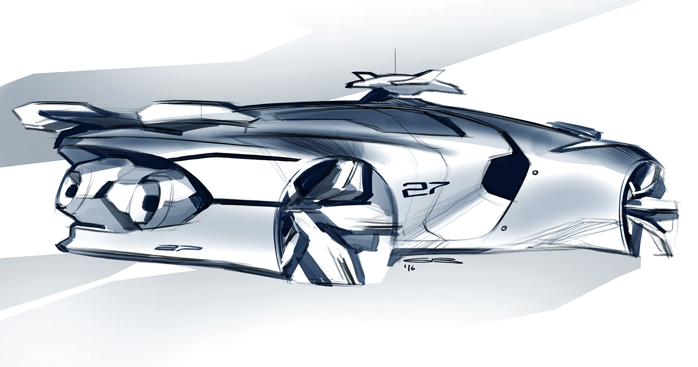 sketch，Design，automobile，