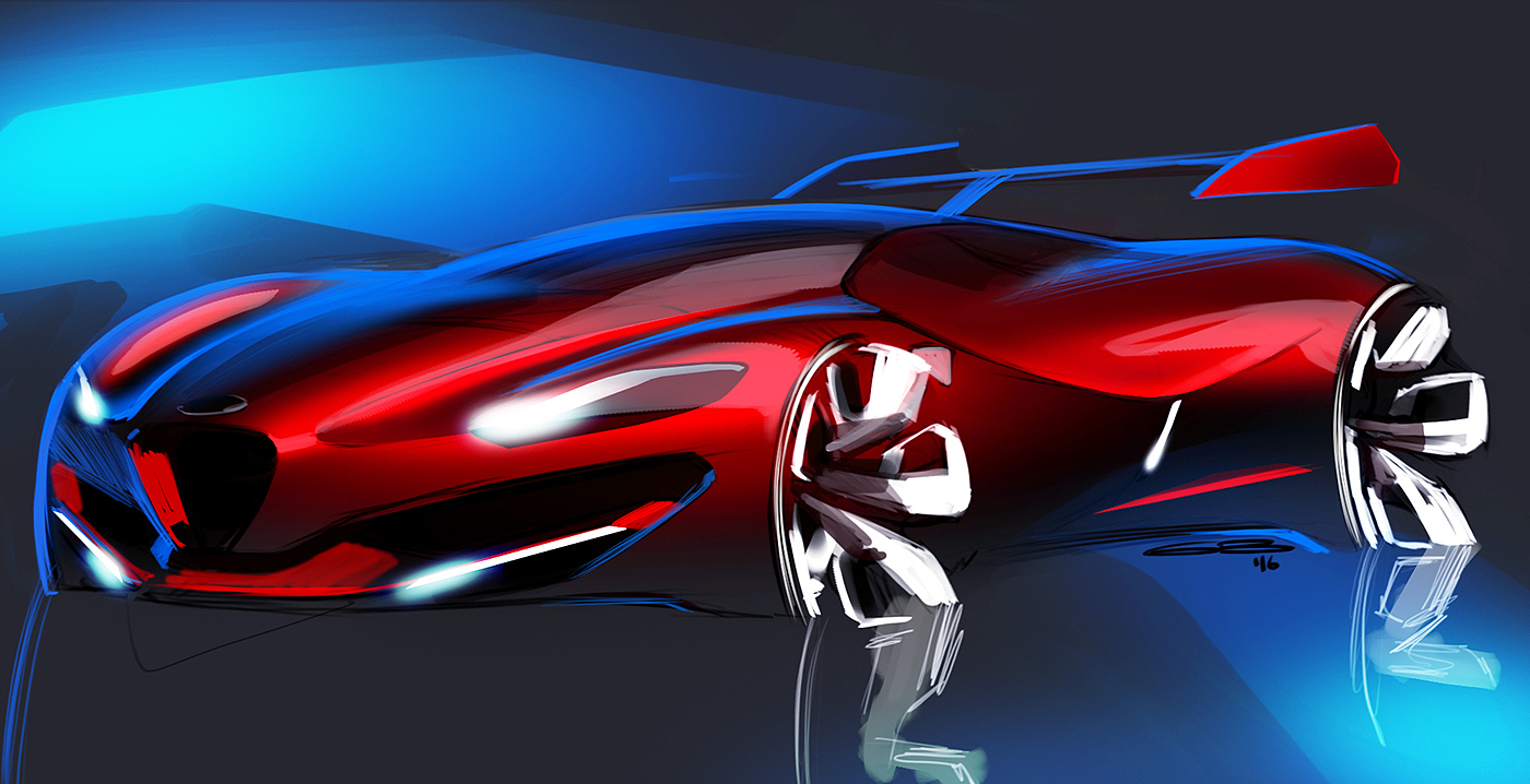 sketch，Design，automobile，