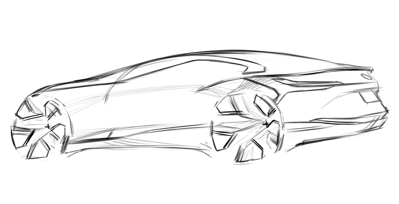 sketch，Design，automobile，