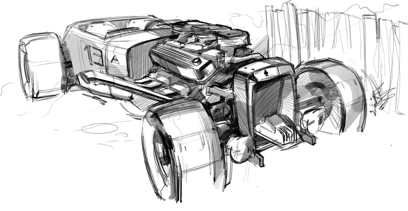 sketch，Design，automobile，
