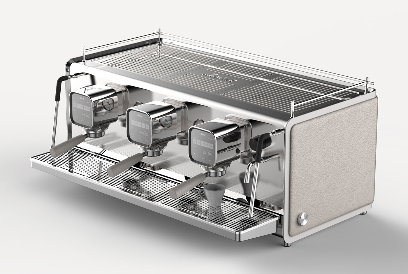 Mashall，espresso，concentrate，Coffee machine，grey，sketch，