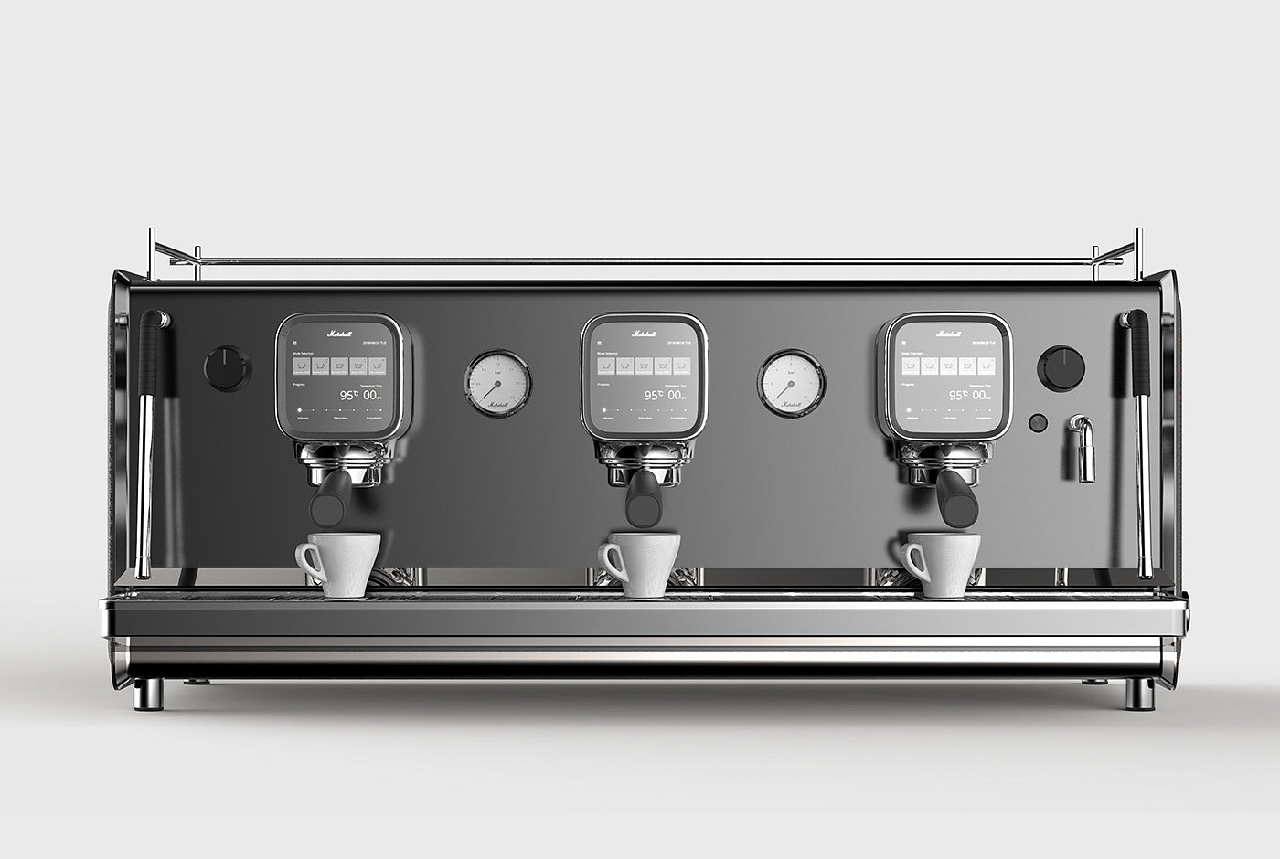 Mashall，espresso，concentrate，Coffee machine，grey，sketch，