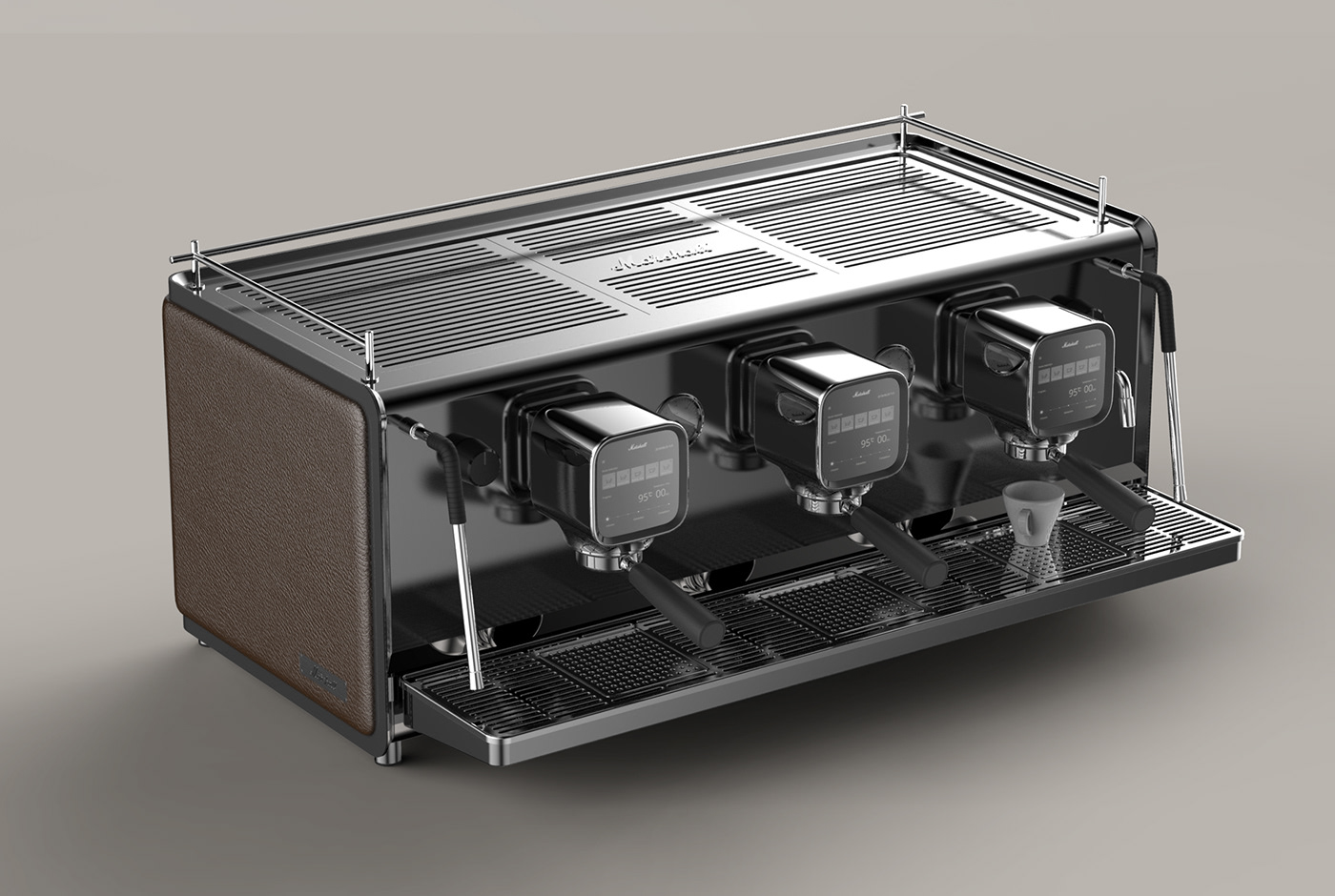 Mashall，espresso，concentrate，Coffee machine，grey，sketch，