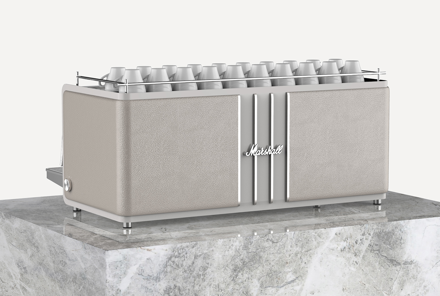 Mashall，espresso，concentrate，Coffee machine，grey，sketch，