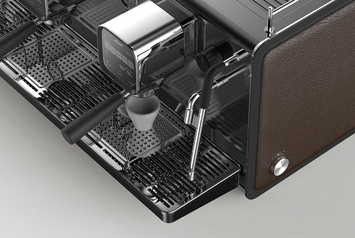 Mashall，espresso，concentrate，Coffee machine，grey，sketch，