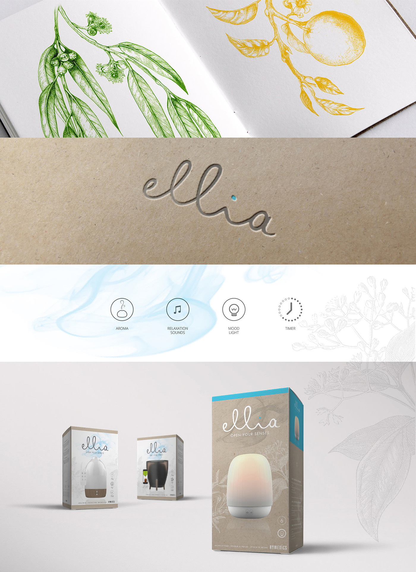 UI设计，工业设计，产品设计，加湿器，cmf，Lifestyledesign，ELLIA，