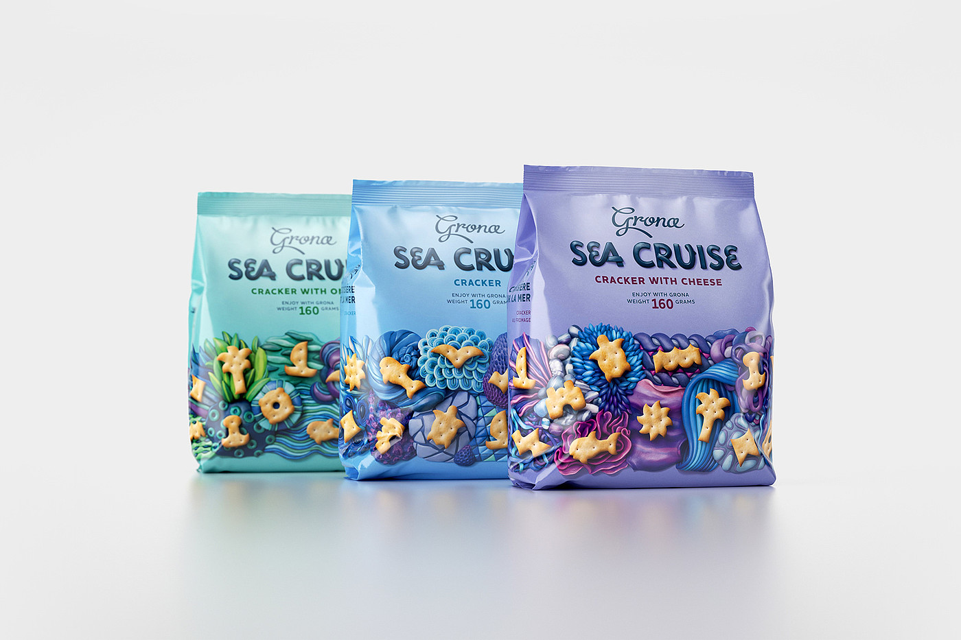 Sea Cruise，饼干，包装设计，