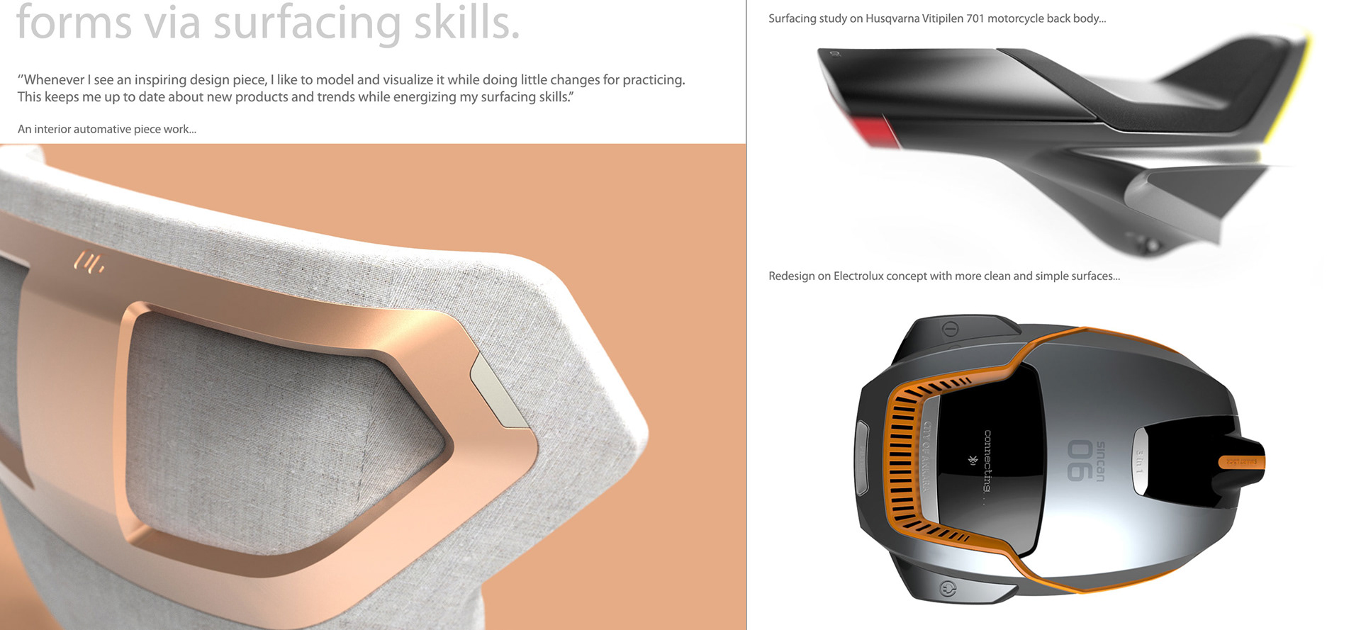 industrial design，sketch，Intellectualization，Gokhan Keman，