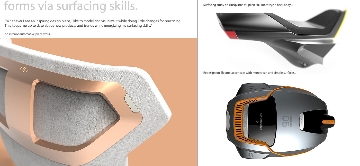 industrial design，sketch，Intellectualization，Gokhan Keman，