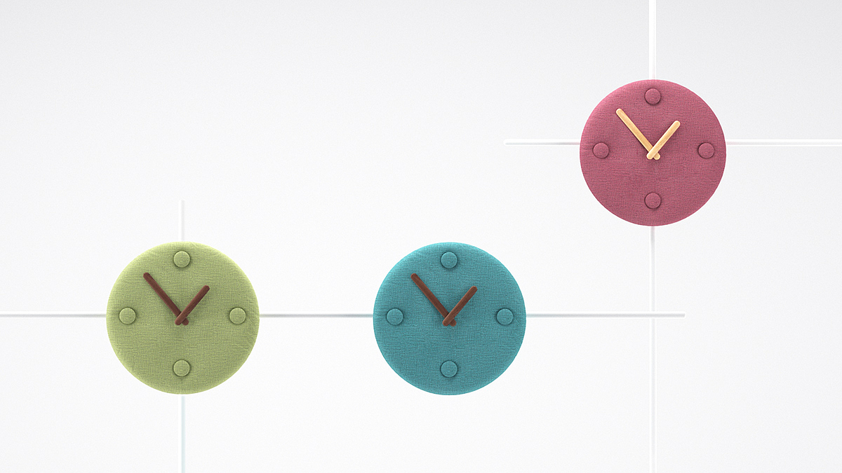 product design，furniture，clocks and watches，B Clock，