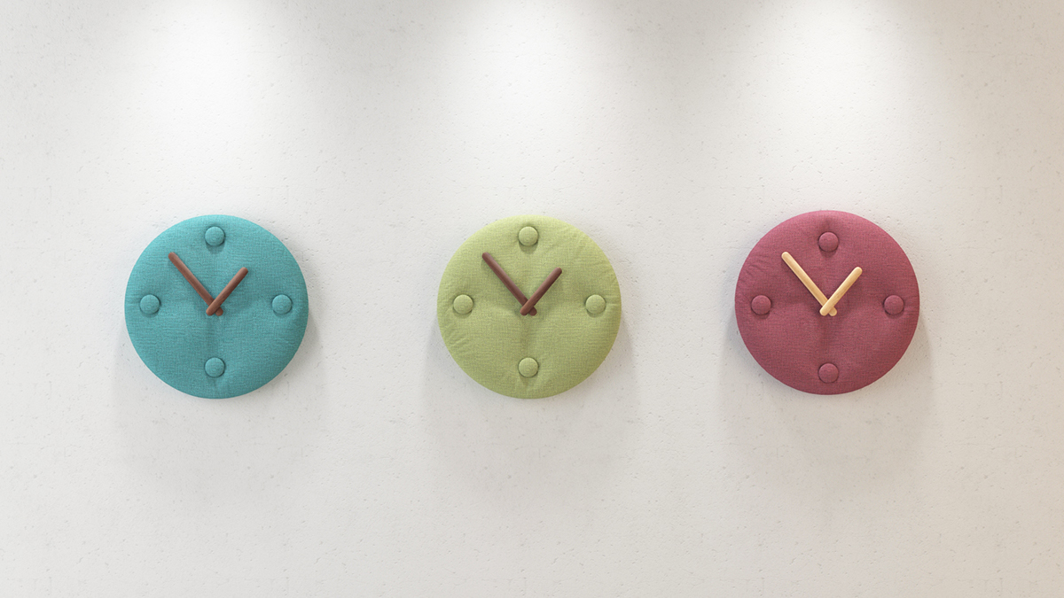 product design，furniture，clocks and watches，B Clock，