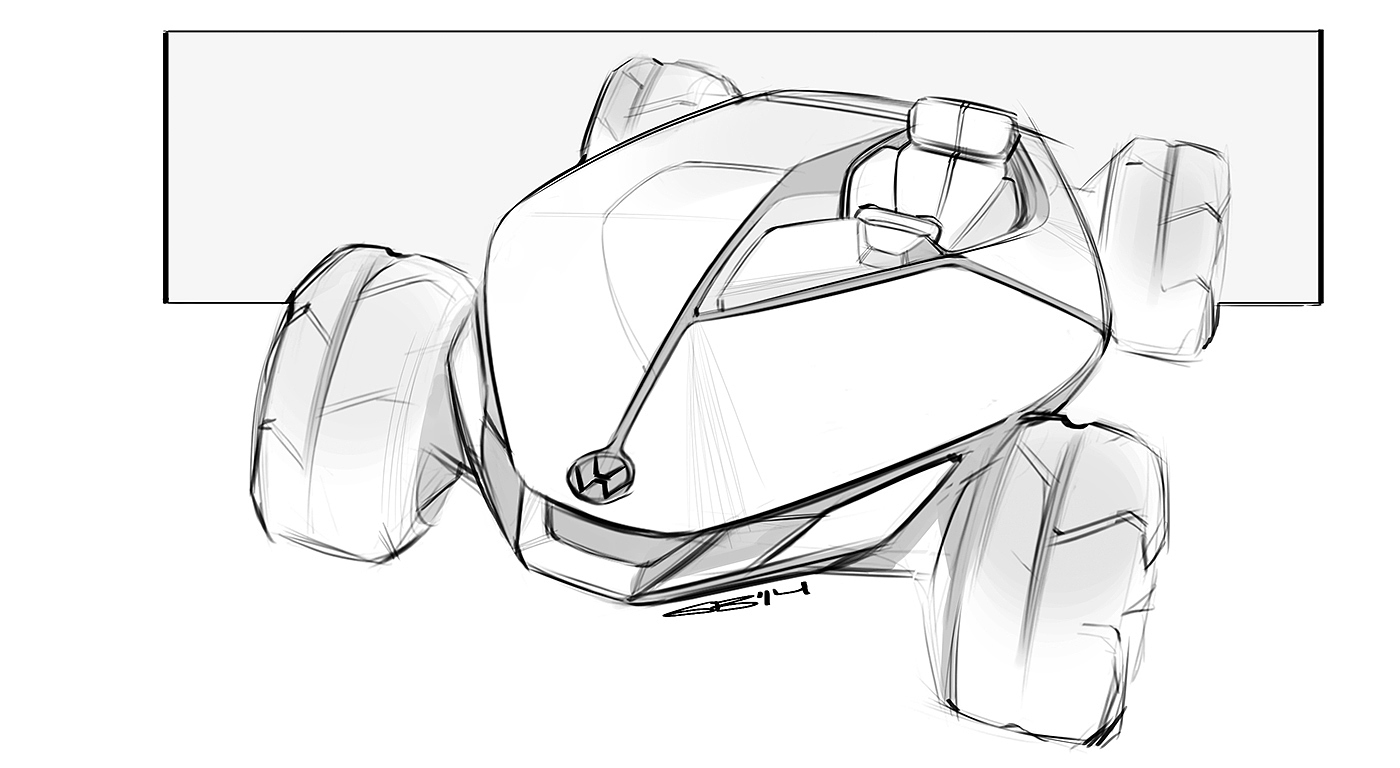 Hand drawn，sketch，Automobile design，Car design，