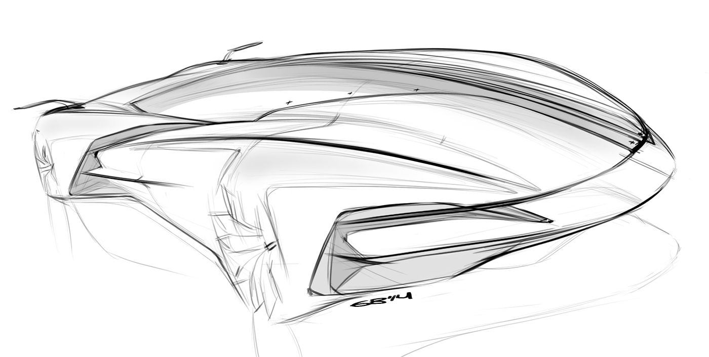 Hand drawn，sketch，Automobile design，Car design，