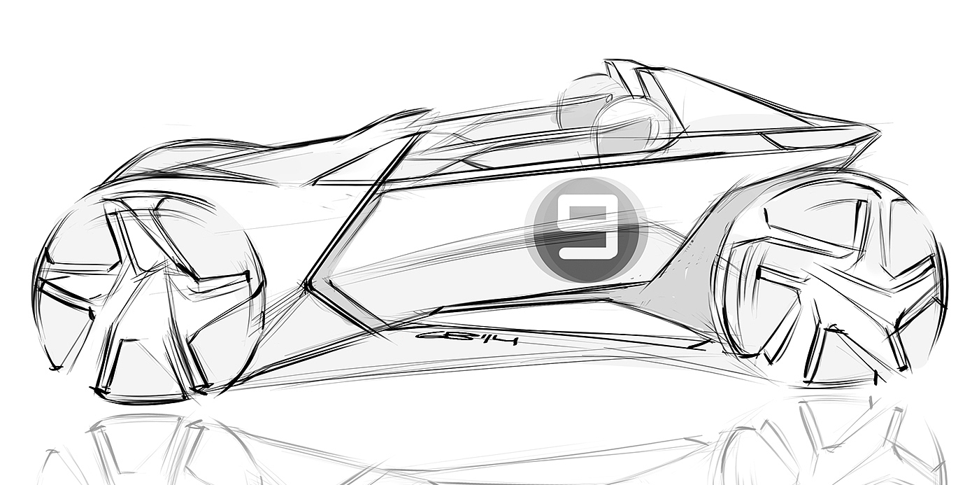 Hand drawn，sketch，Automobile design，Car design，