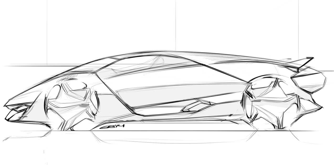 Hand drawn，sketch，Automobile design，Car design，