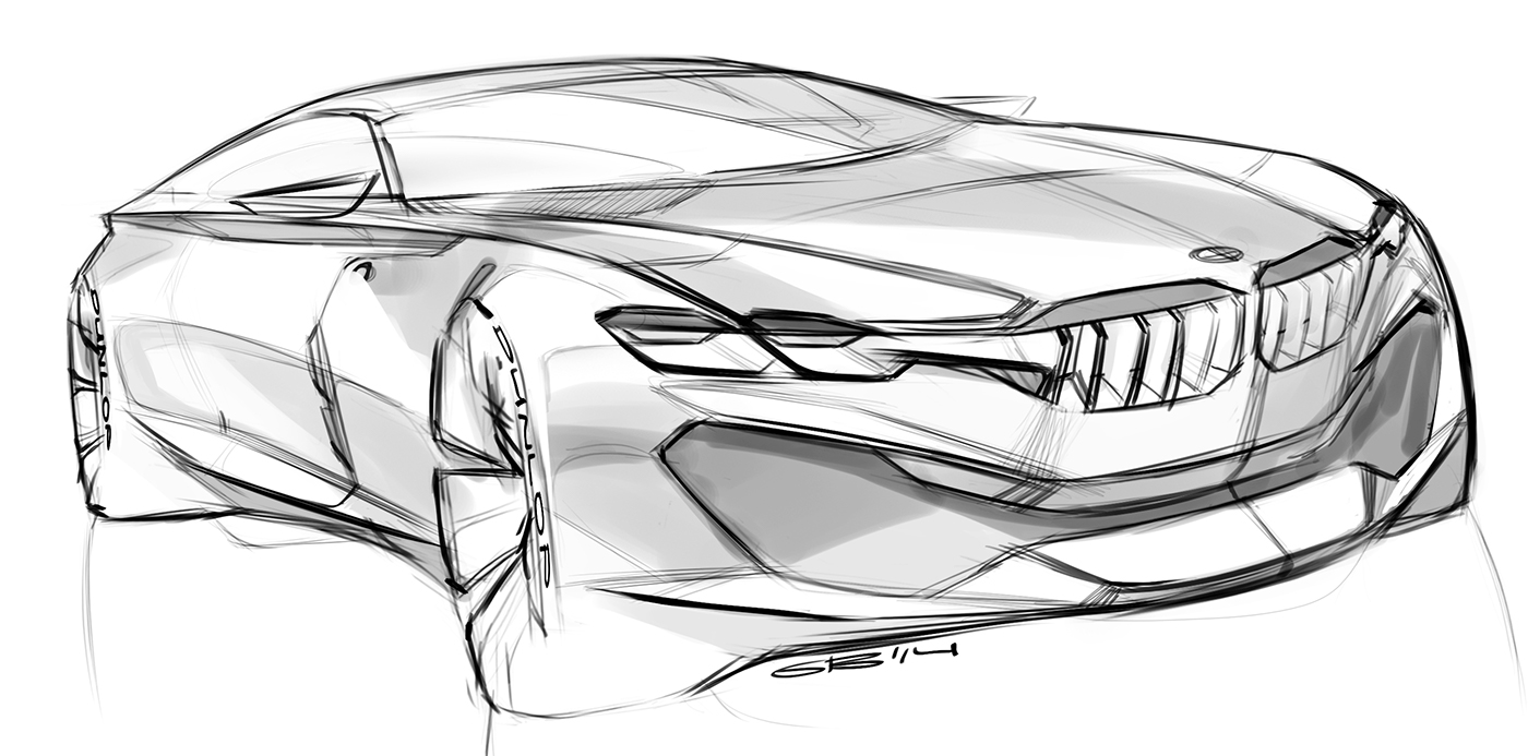 Hand drawn，sketch，Automobile design，Car design，